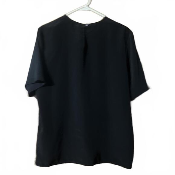 Tops - Liz Baker Essentials Black Short Sleeve Blouse - Medium